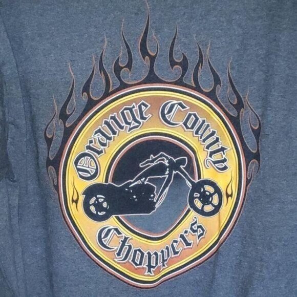 AAA OCC (Orange County Choppers) Graphics Front & Back Gray LS Sz L‎ T-shirt - Picture 6 of 16